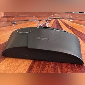 Silhouette Eyeglasses 7581 40 6057 Titan Brushed Purple Rimless 48 []19 140